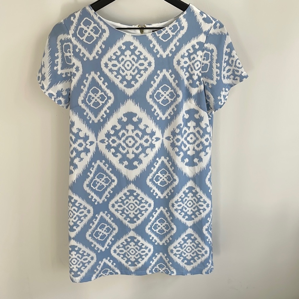 Lulu’s Light Blue Midi Shift Dress